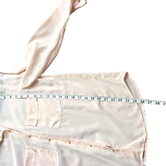 Club Monaco Women's 100% Silk Button Down Blouse- Size Small - Picture 8 of 8